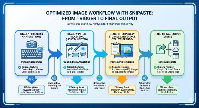 图像工作流四个阶段可视化