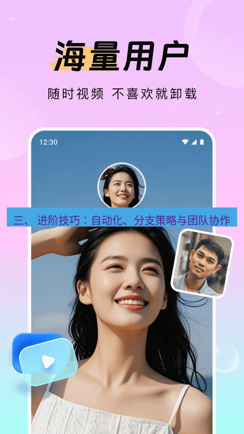 截图软件 三、 进阶技巧：自动化、分支策略与团队协作