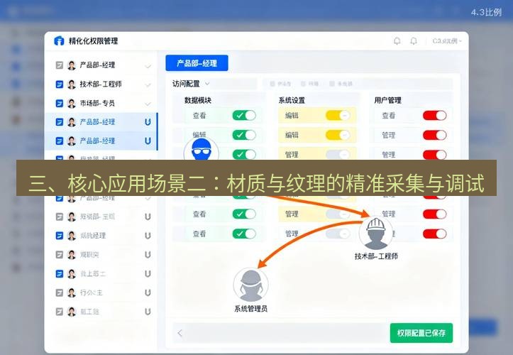截图软件 三、核心应用场景二：材质与纹理的精准采集与调试