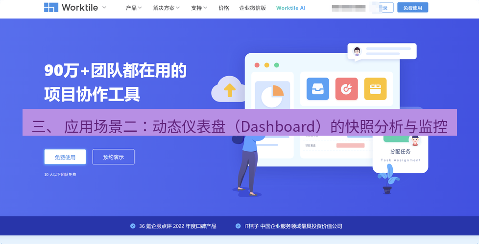 截图软件 三、 应用场景二：动态仪表盘（Dashboard）的快照分析与监控