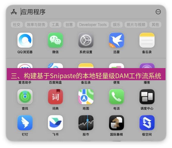 截图软件 三、构建基于Snipaste的本地轻量级DAM工作流系统