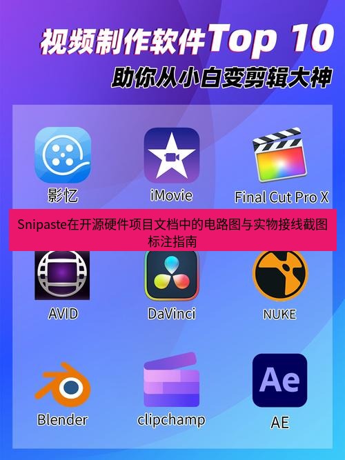 截图软件 Snipaste在开源硬件项目文档中的电路图与实物接线截图标注指南
