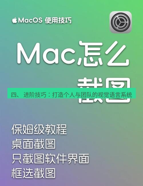 截图软件 四、 进阶技巧：打造个人与团队的视觉语言系统
