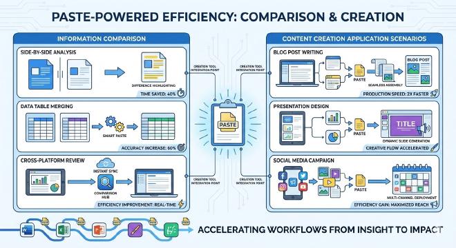 信息对比与内容创作应用场景