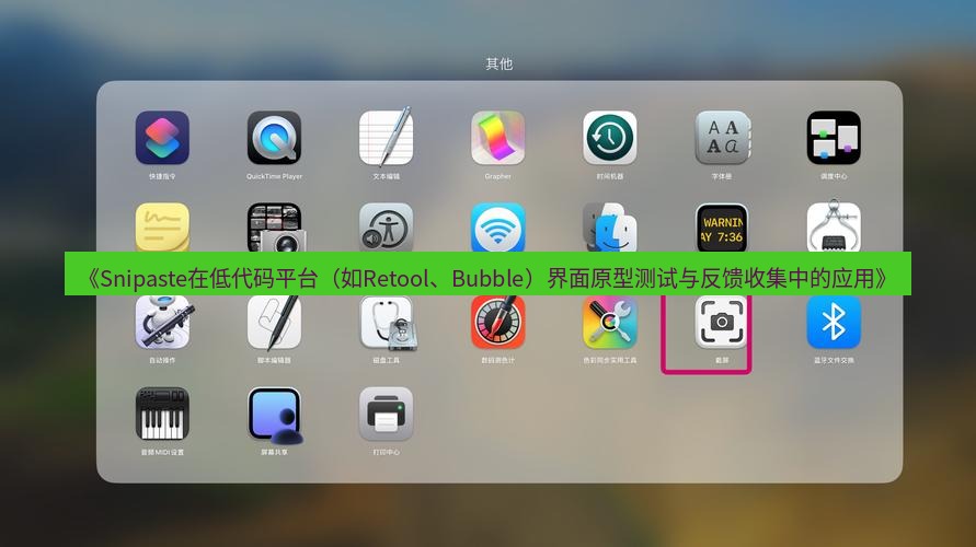 截图软件 《Snipaste在低代码平台（如Retool、Bubble）界面原型测试与反馈收集中的应用》
