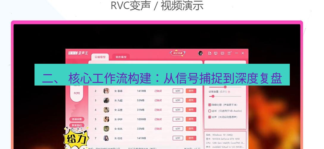 截图软件 二、 核心工作流构建：从信号捕捉到深度复盘