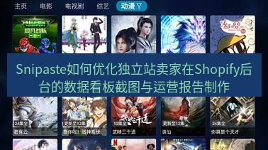 截图软件 Snipaste如何优化独立站卖家在Shopify后台的数据看板截图与运营报告制作