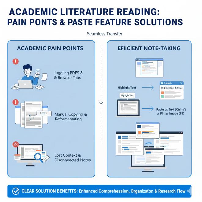 学术文献阅读痛点与贴图解决方案