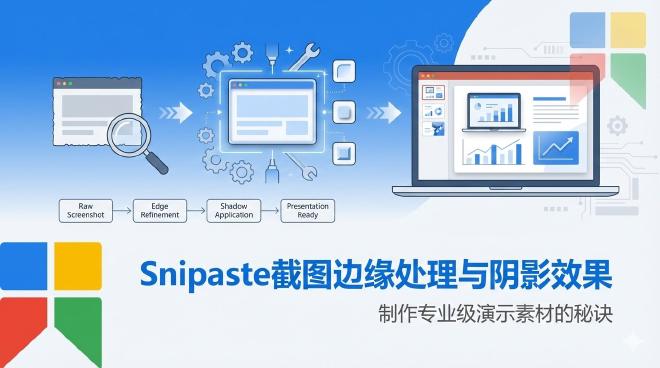 Snipaste截图边缘处理与阴影效果