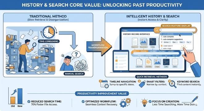 历史记录与搜索核心价值
