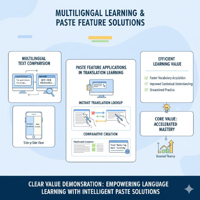 多语言学习核心价值与贴图解决方案